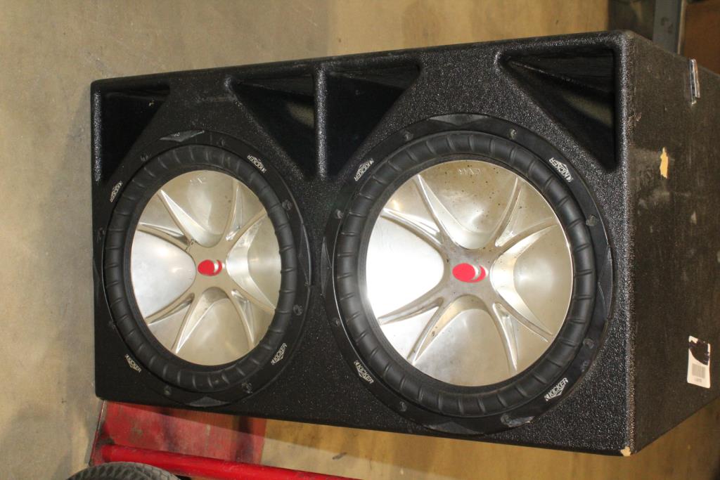 10" Kicker Subwoofers In Box Property Room