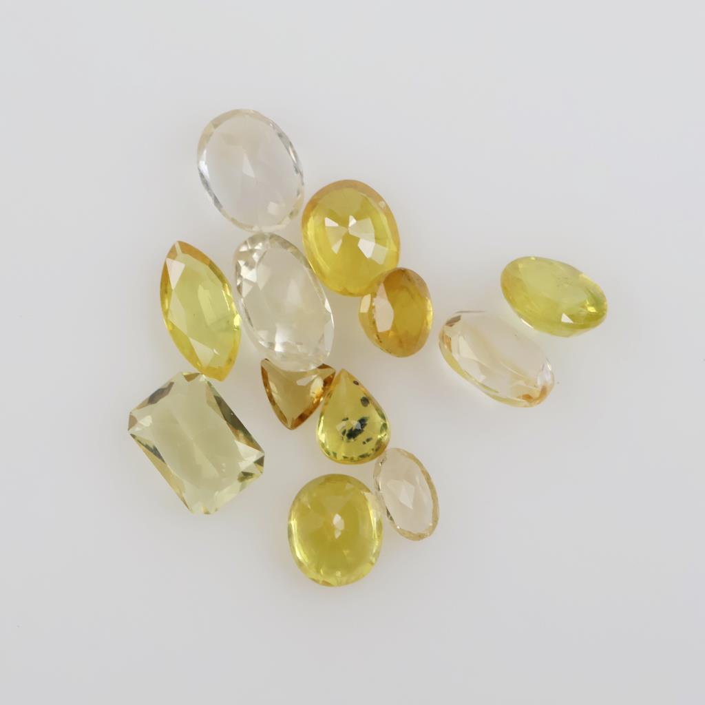 10+ Yellow Faceted Loose Jewelry Craft Stones