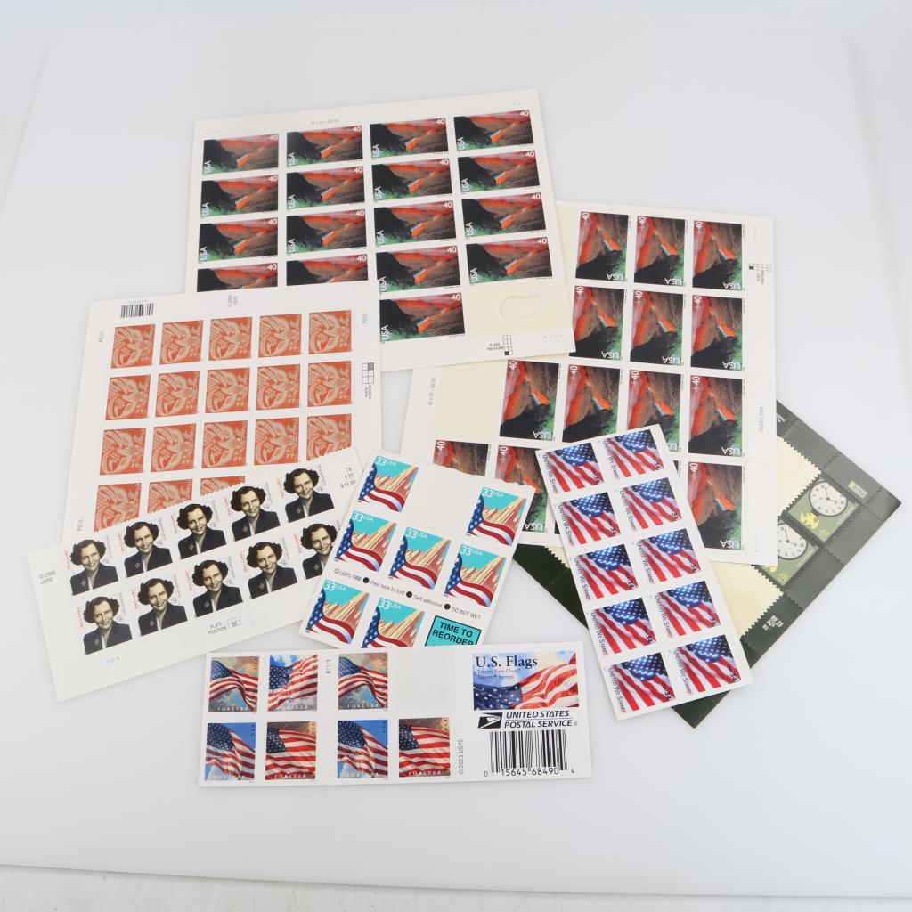100+ US Stamps Including Forever Stamps