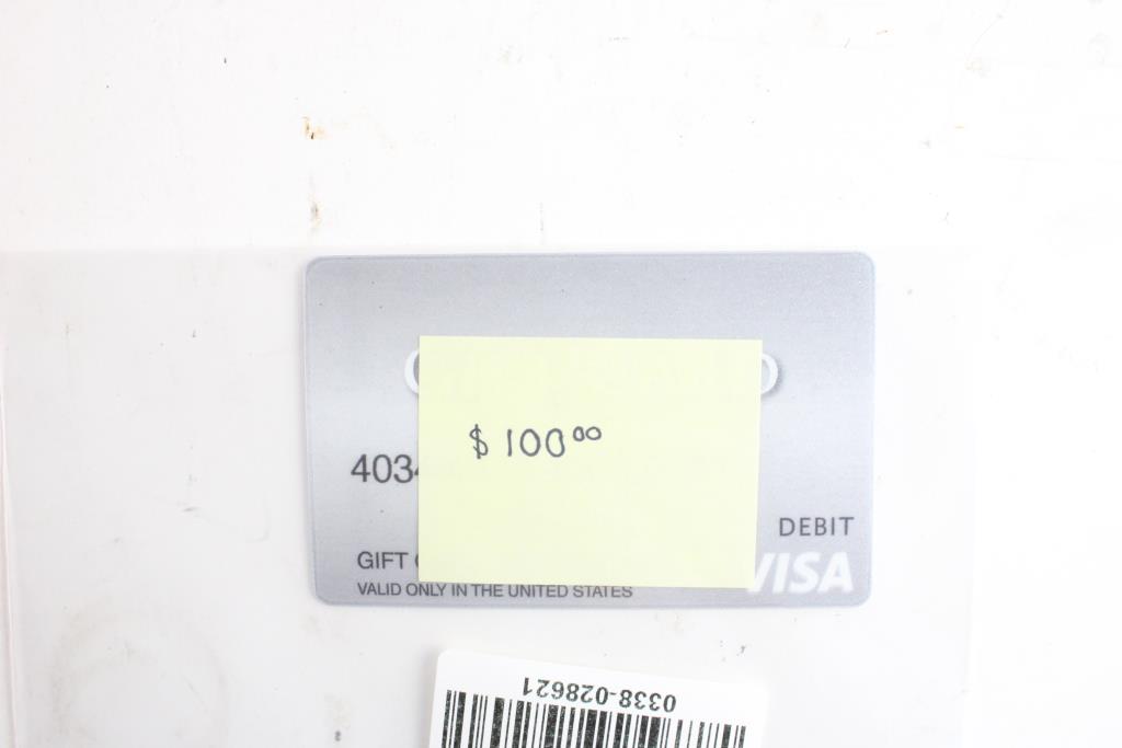 100.00 Visa Gift Card Property Room