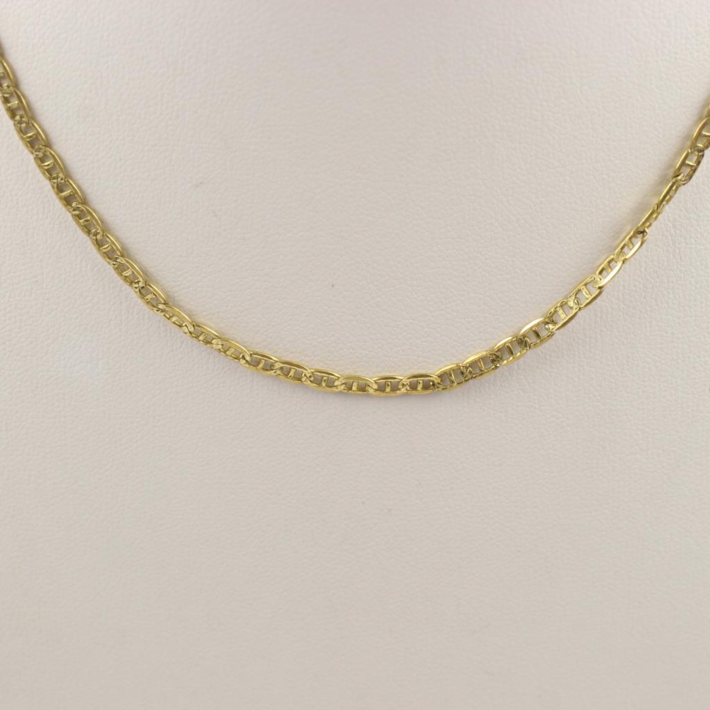10k Gold Anchor Link Necklace Property Room