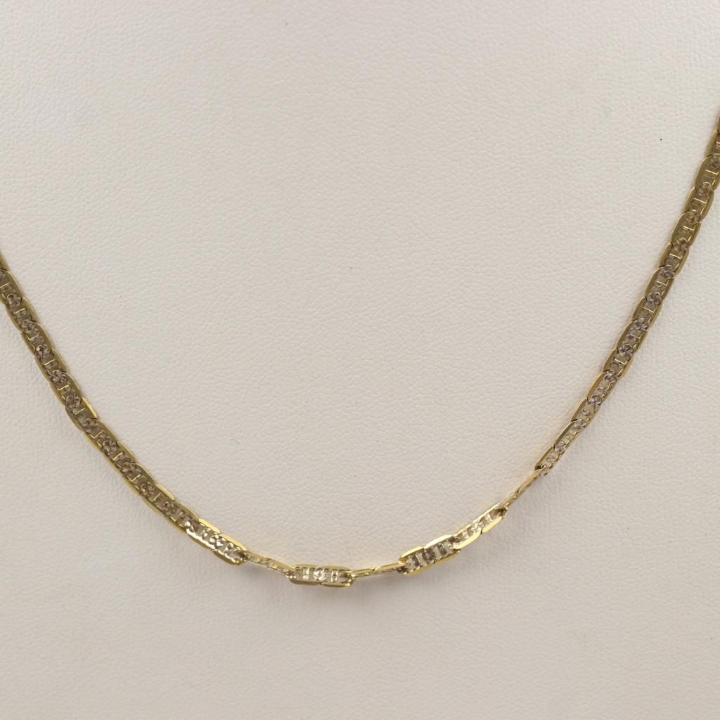 10k Gold Anchor Link Necklace Property Room