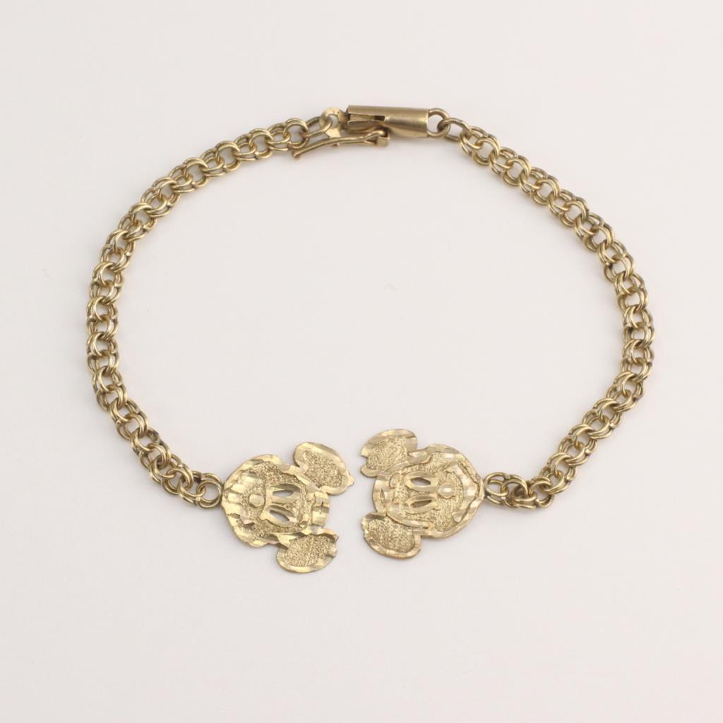 10k Gold Mickey Mouse Bracelet | Property Room