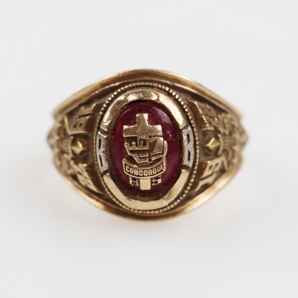 10kt GF Pink Stone Class Ring