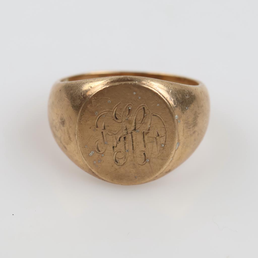 10kt GF Signet Ring