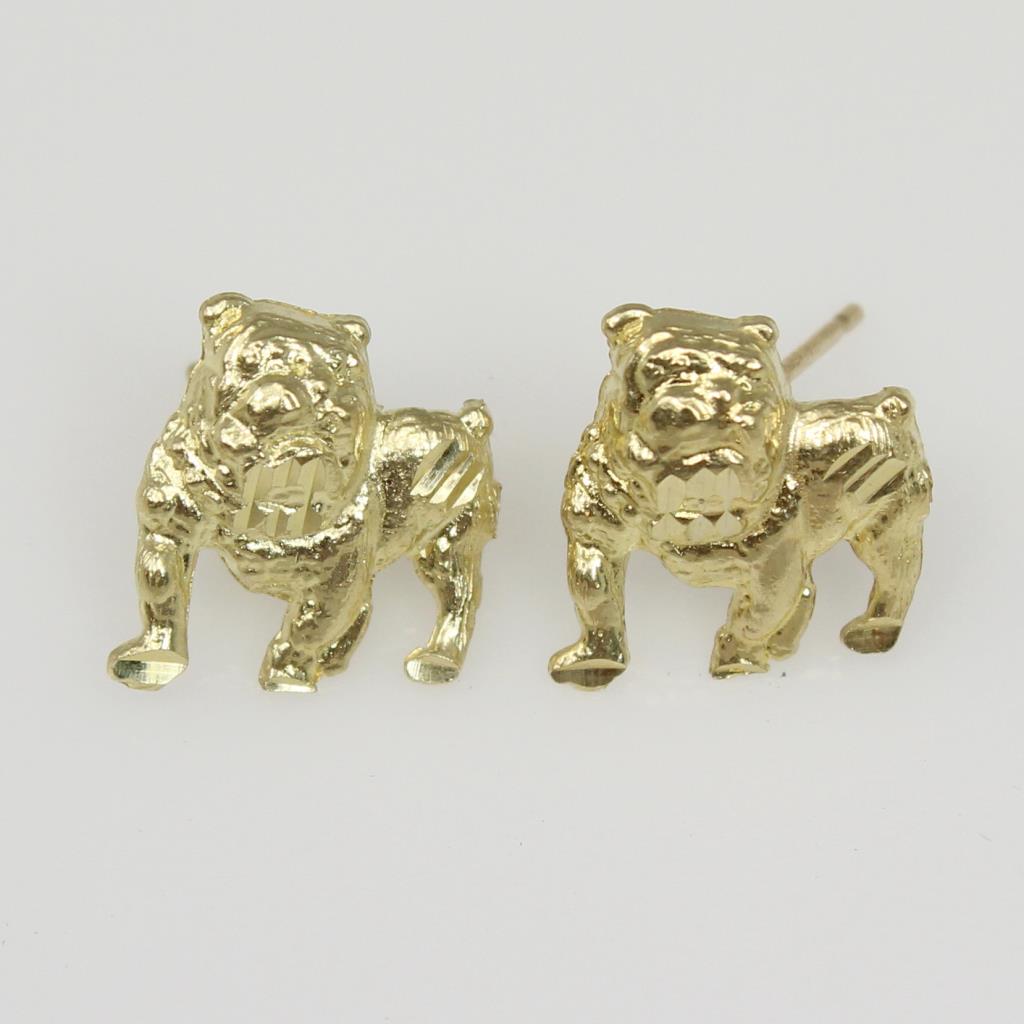 10kt Gold 1 4g Bulldog Earrings Property Room 10kt Gold 1 4g Bulldog Earrings