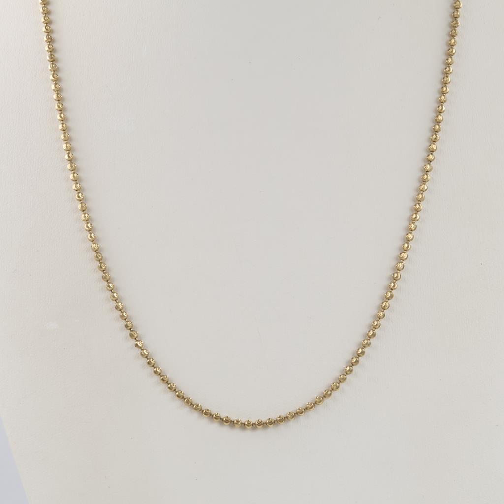 10kt Gold Ball Link Necklace