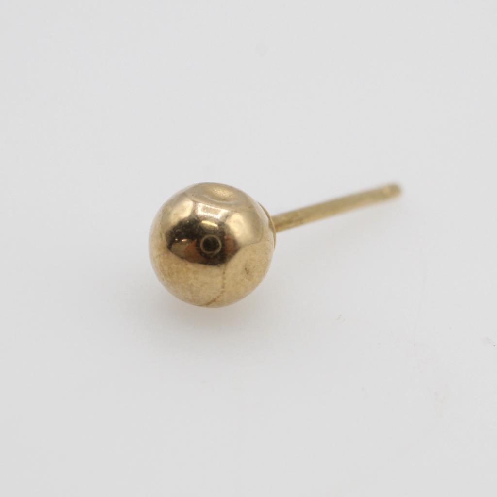 10kt Gold Ball Stud Earring