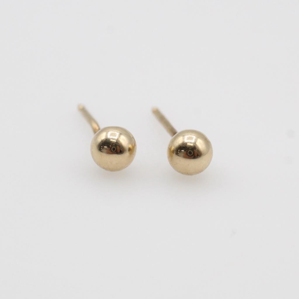 10kt Gold Ball Stud Earrings