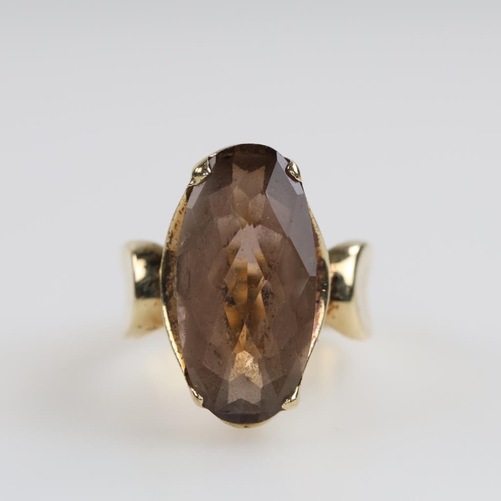 10kt Gold Brown Stone Ring