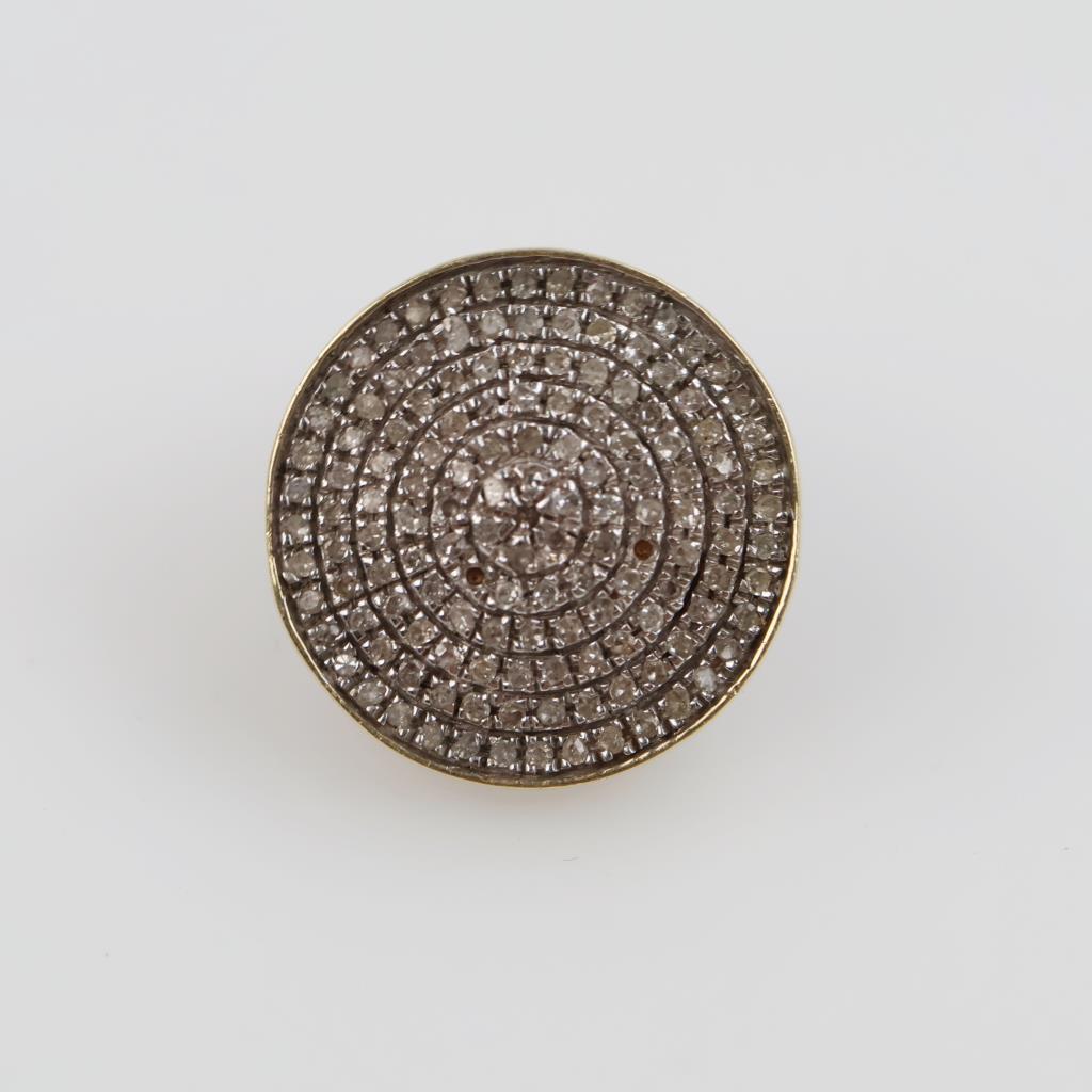 10kt Gold Clear Stone Stud Earring