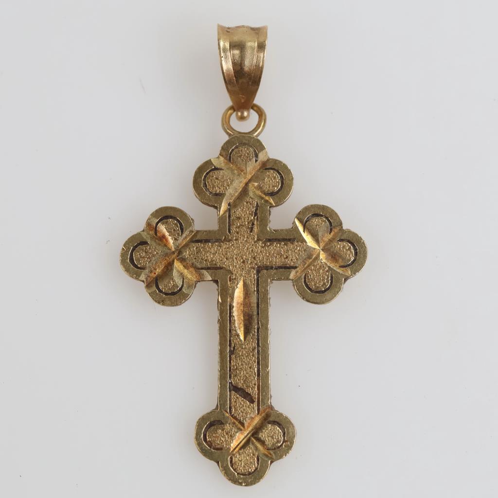10kt Gold Cross Pendant
