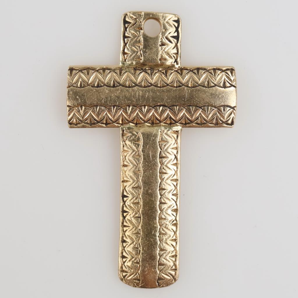 10kt Gold Cross Pendant