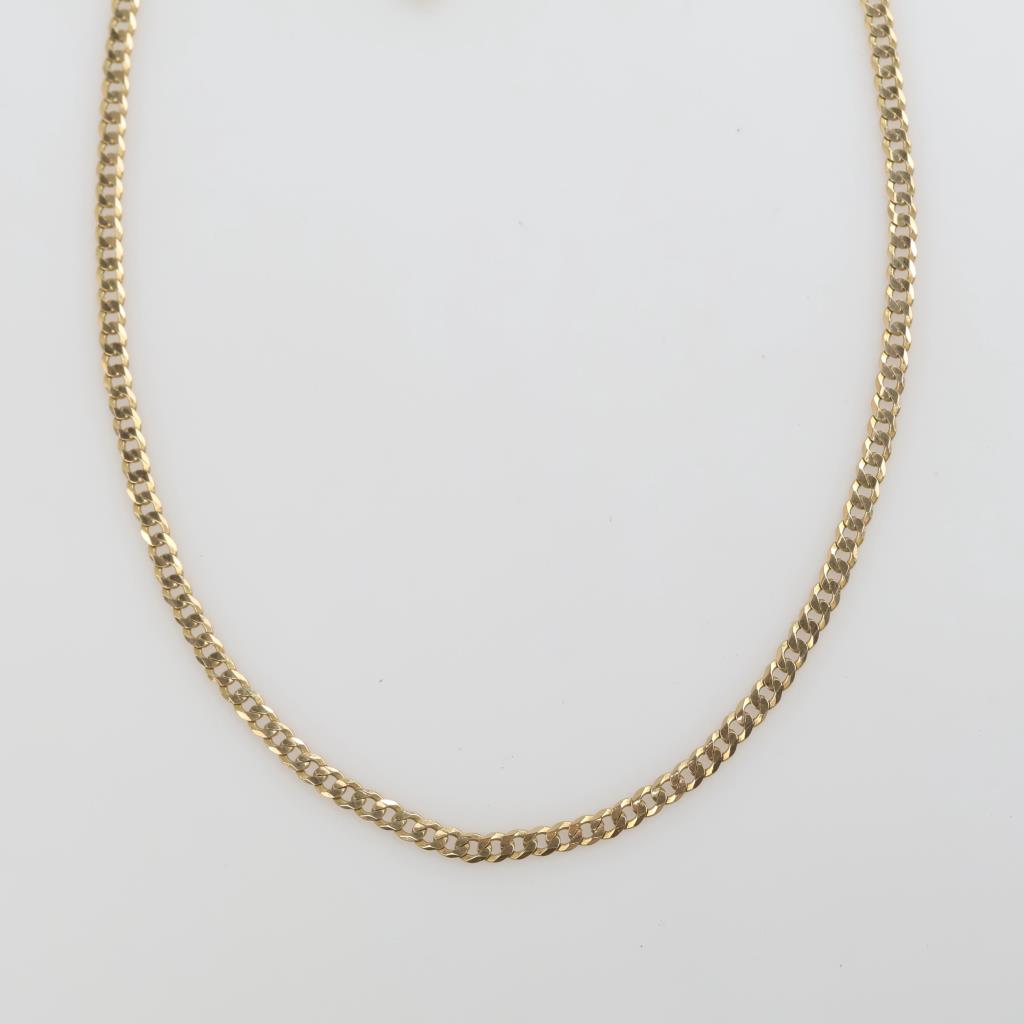 10kt Gold Curb Chain Necklace