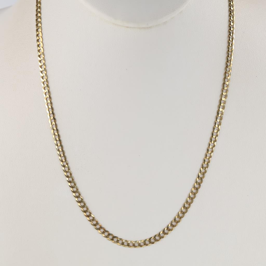 10kt Gold Curb Link Necklace