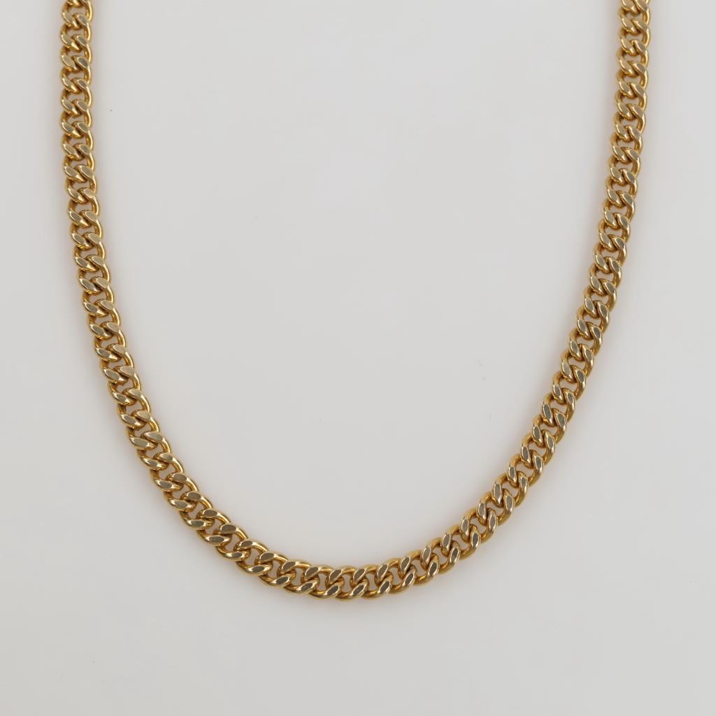 10kt Gold Curb Link Necklace