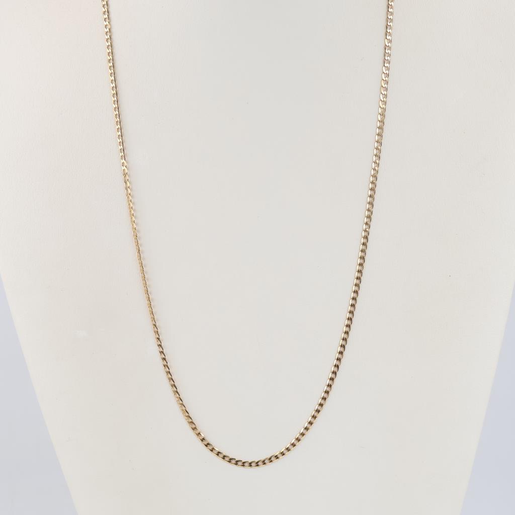 10kt Gold Dainty Curb Chain Necklace