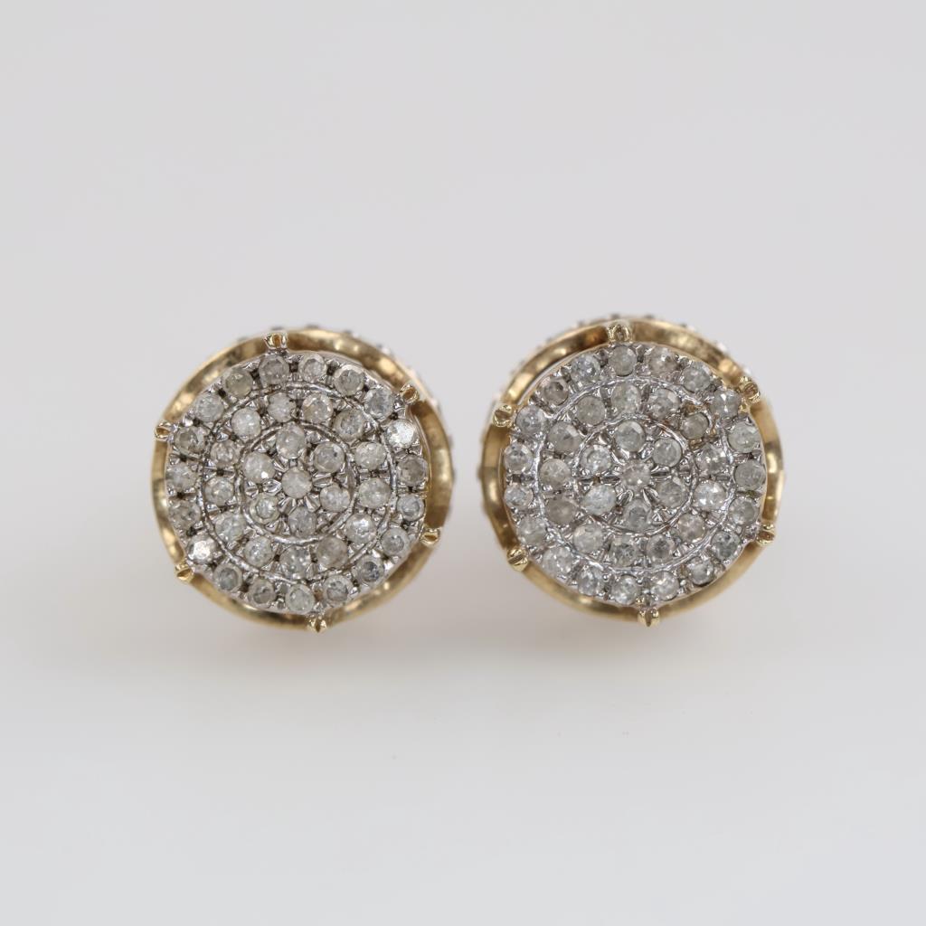 10kt Gold Diamond Accent Earrings
