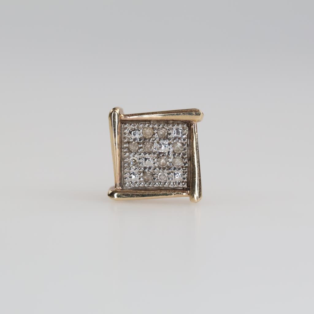 10kt Gold Diamond Accent Earrring