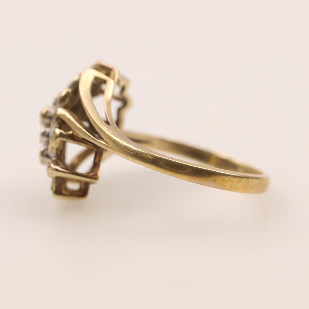 10Kt Gold Diamond Accent Ring Property Room