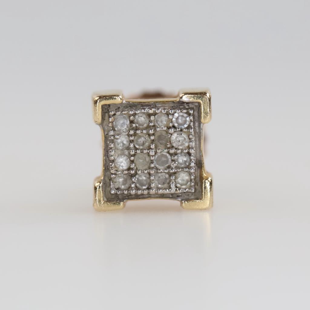 10kt Gold Diamond Accent Single Earring