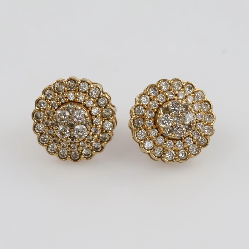 10kt Gold Diamond Earrings | Property Room