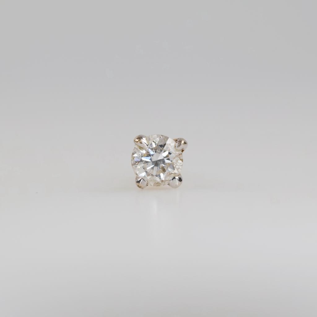 10kt Gold Diamond Nose Ring