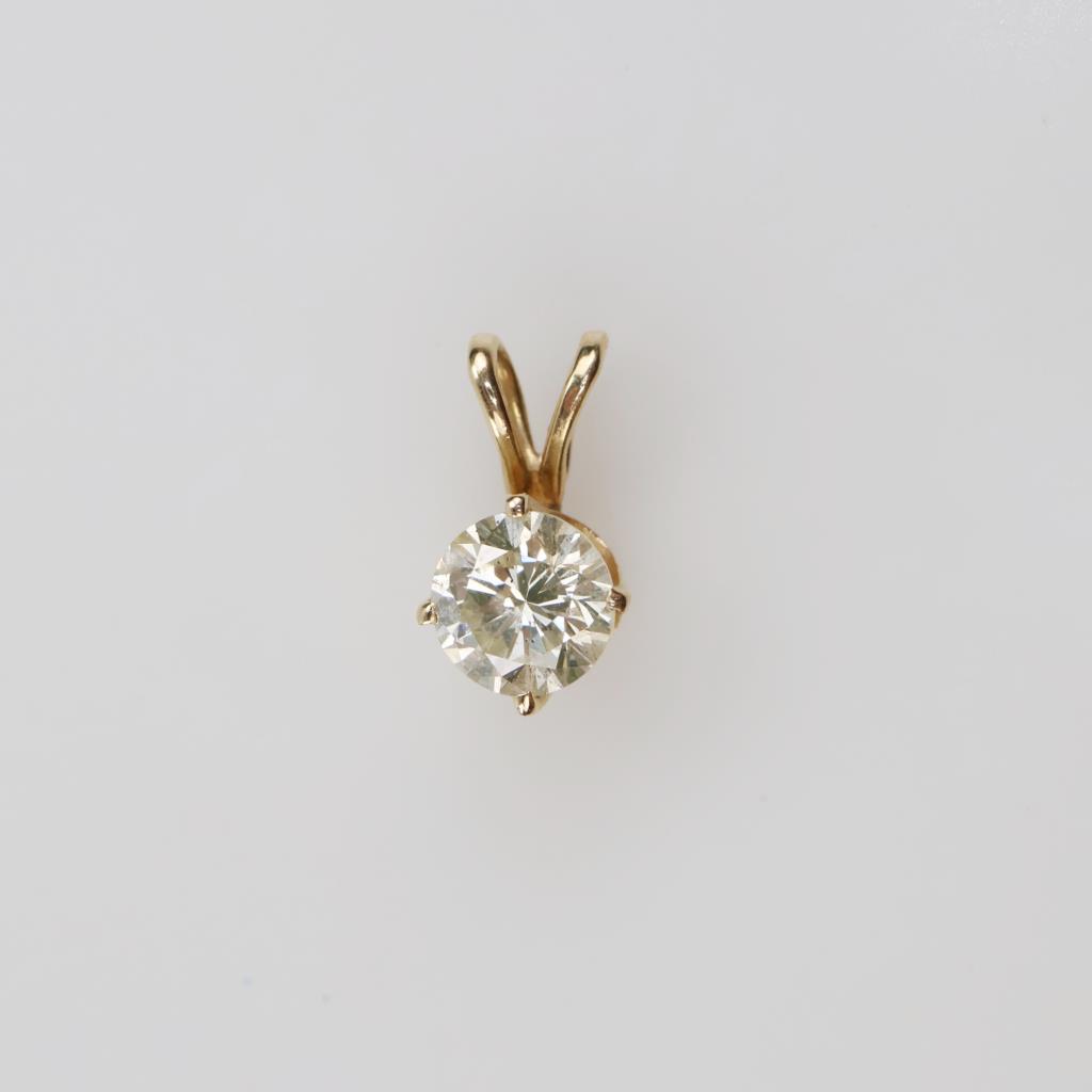 10kt Gold Diamond Pendant