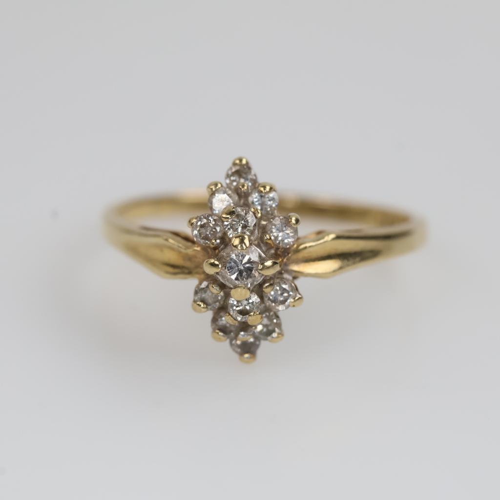 10kt Gold Diamond Ring