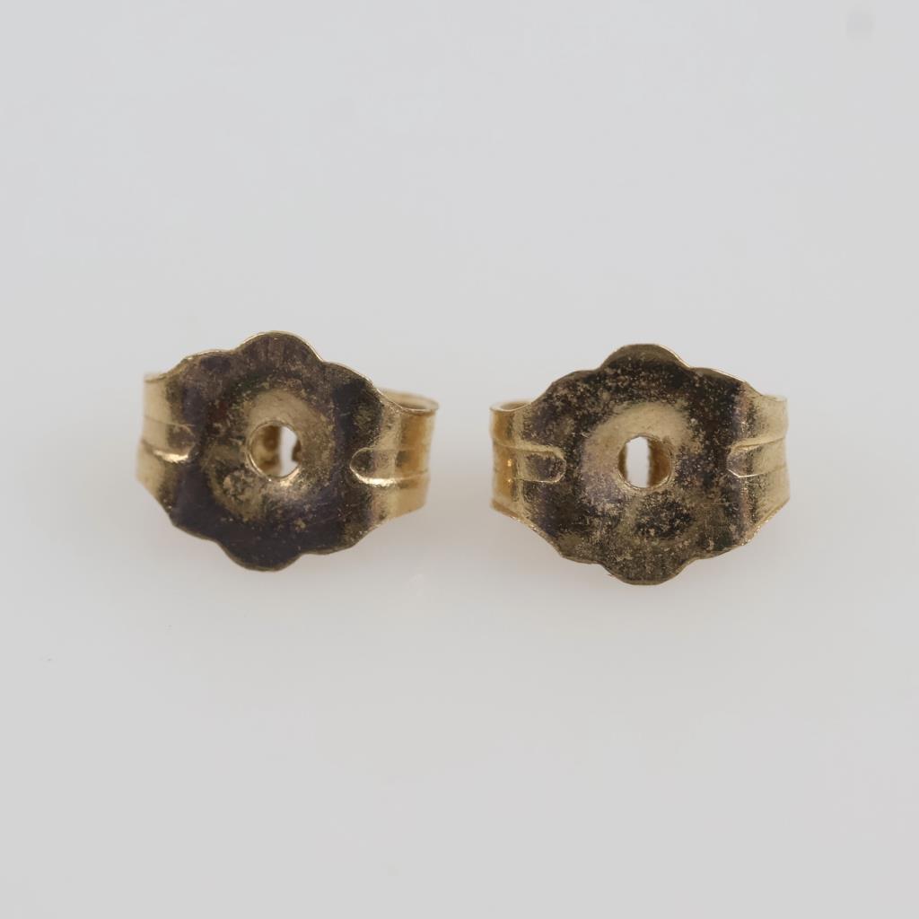 10kt Gold Earring Back, 2 Pieces
