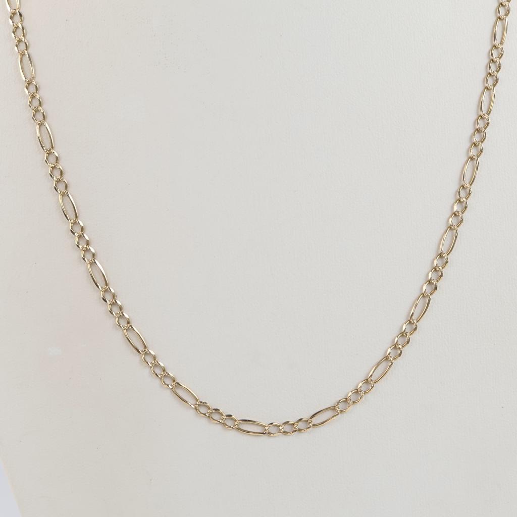 10kt Gold Figao Link Necklace