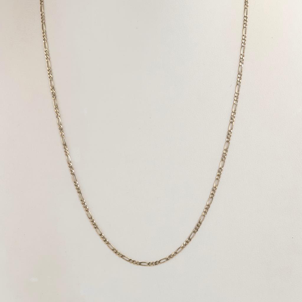 10kt Gold Figaro Chain Necklace