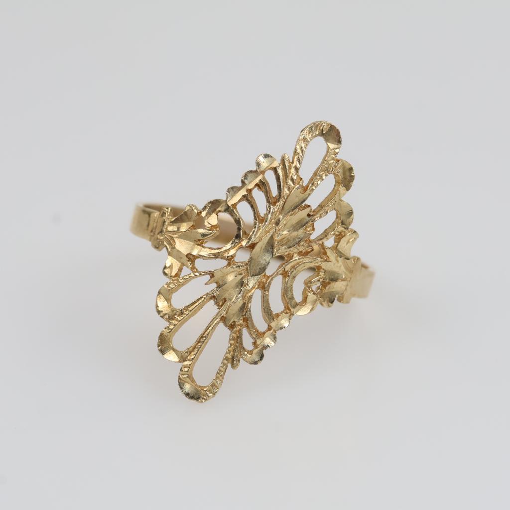 10kt Gold Filigree Ring