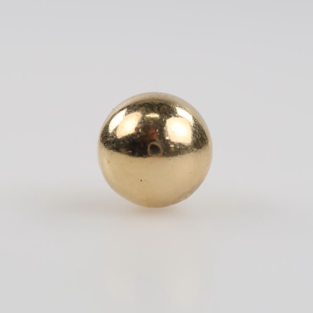 10kt Gold Hollow Ball Earring