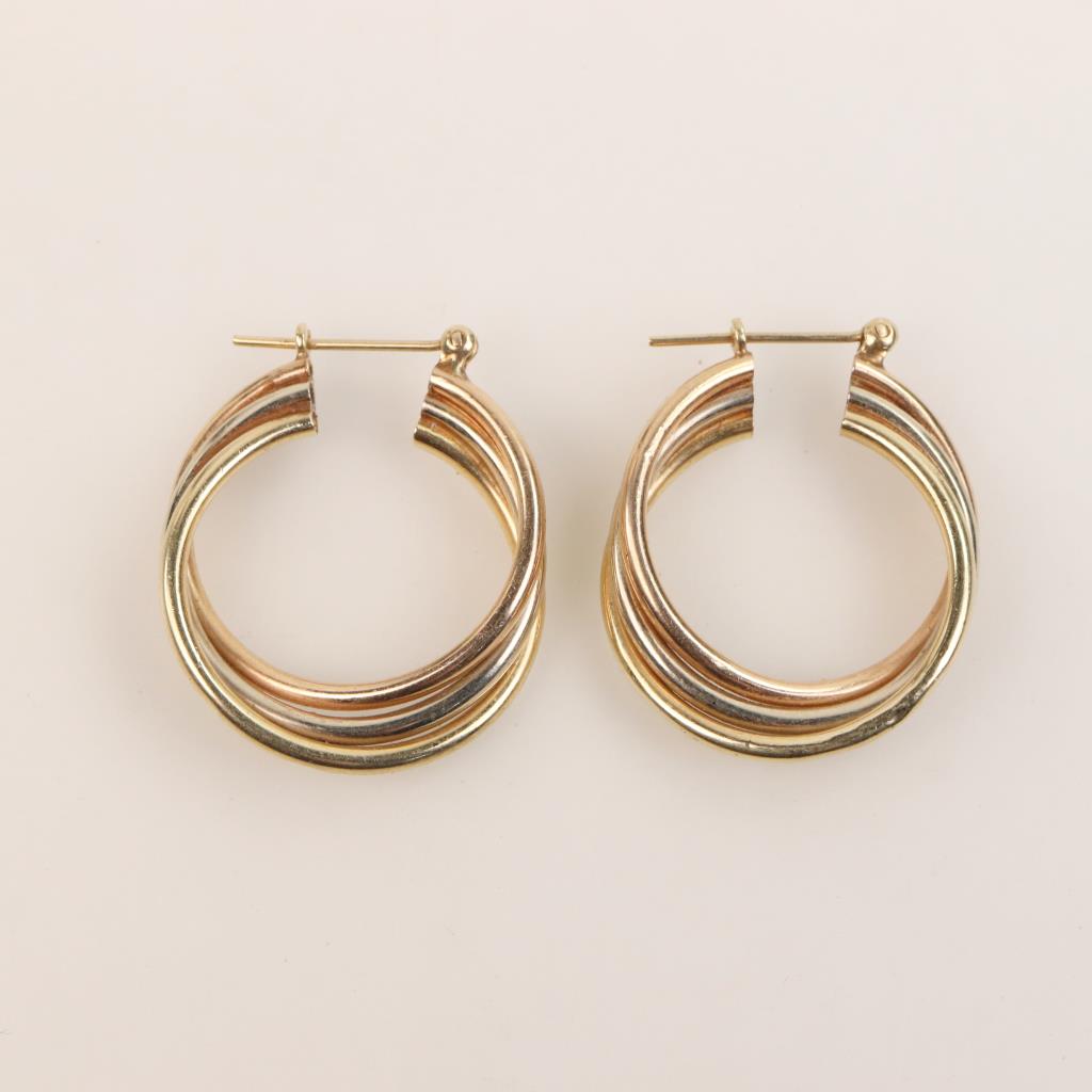 Little Daisy Flower Charmed Hoop Earrings In Sterling Silver - Cute Fl – Silver Rain Silver