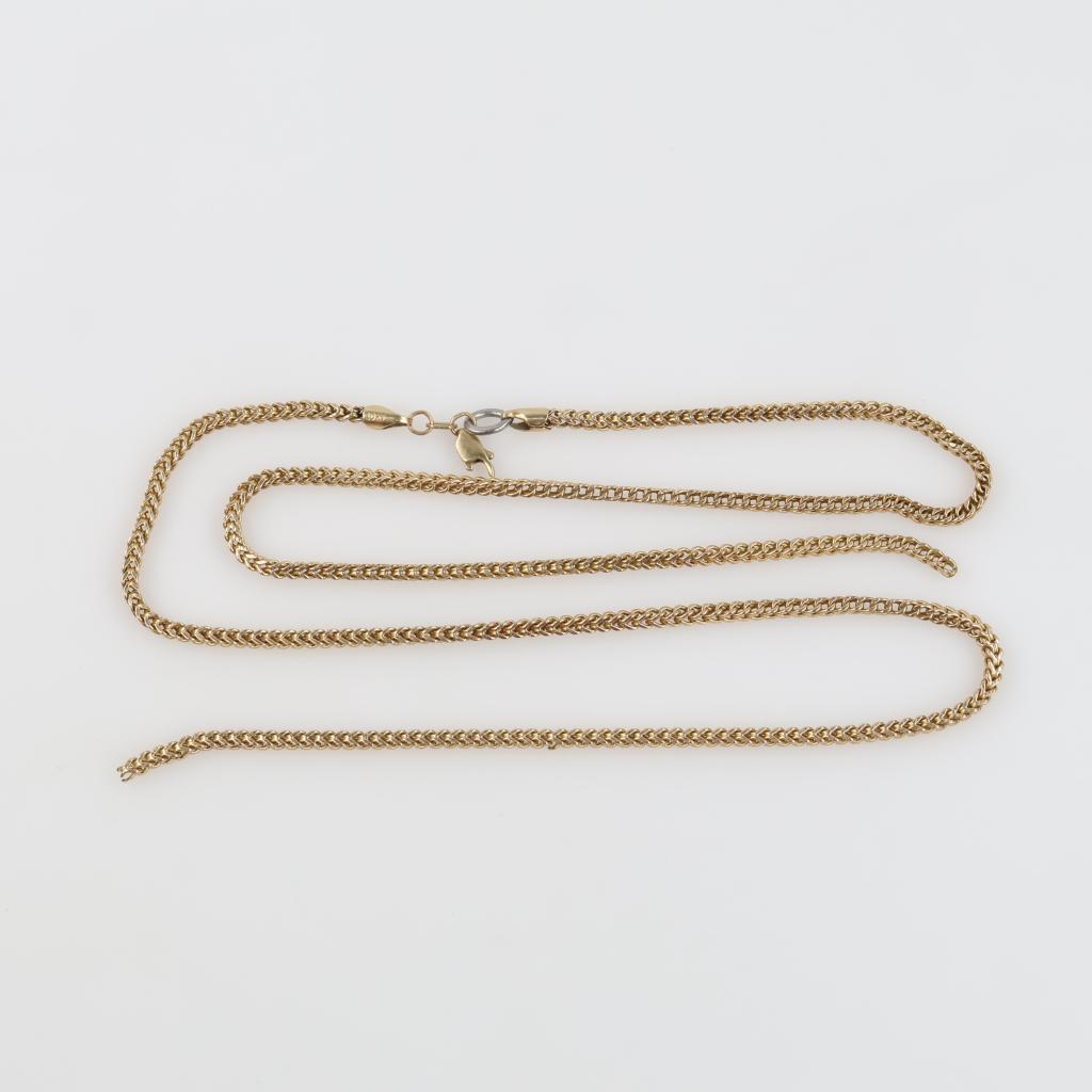 10kt Gold Hollow Link Necklace