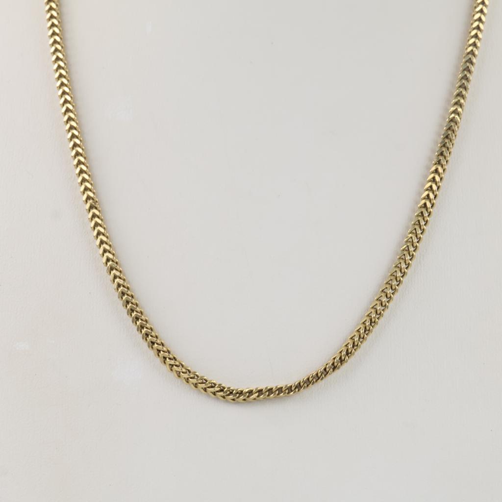 10kt Gold Hollow Link Necklace