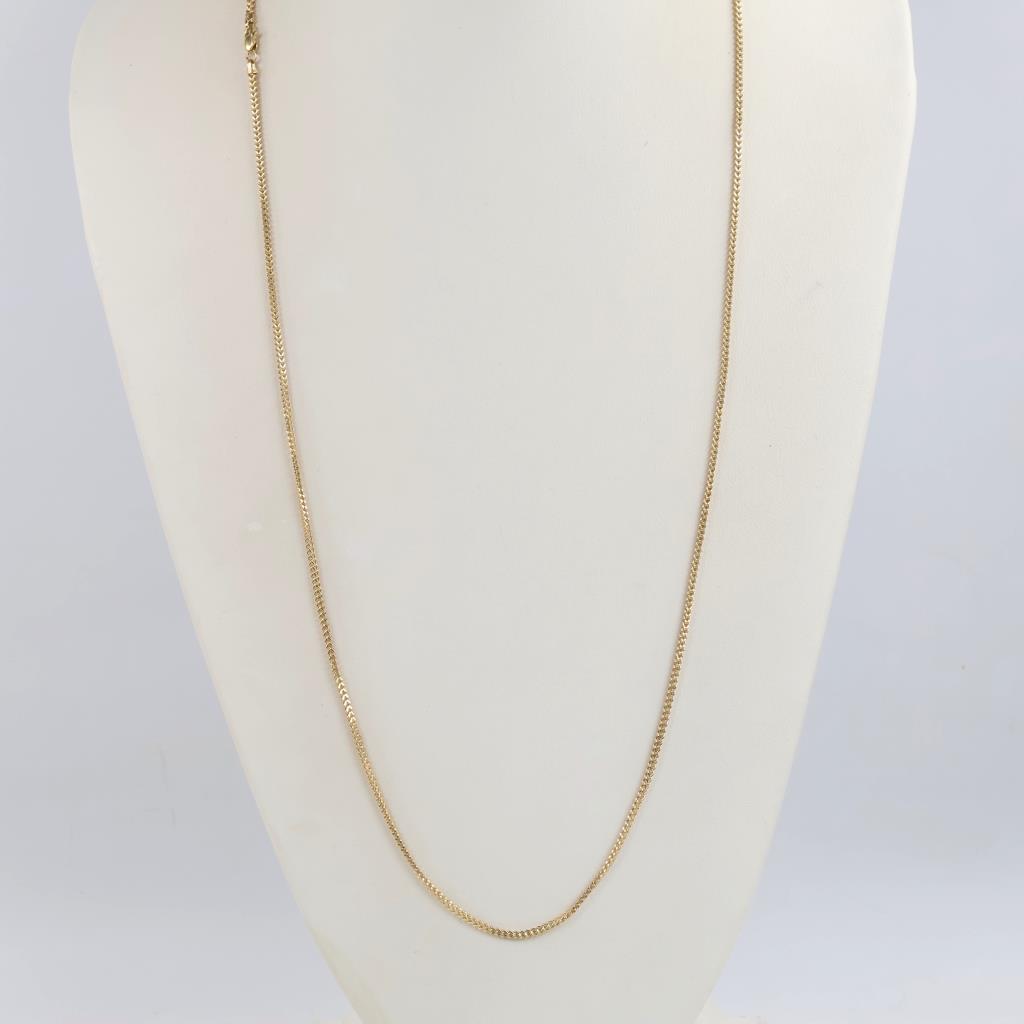 10kt Gold Hollow Link Necklace