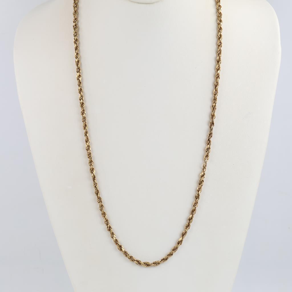 10kt Gold Hollow Necklace