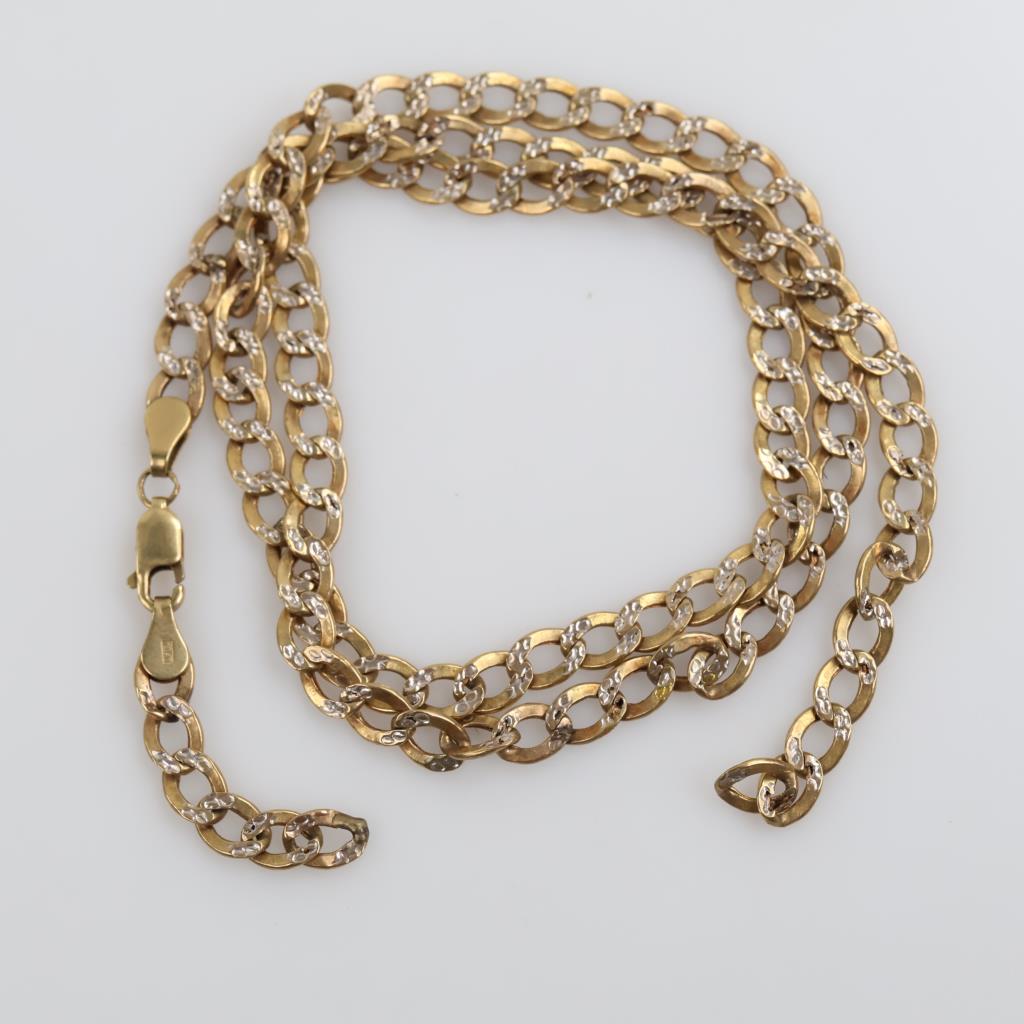10kt Gold Hollow Necklace