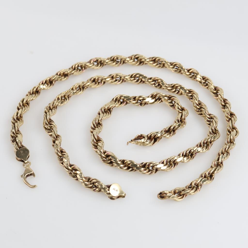 10kt Gold Hollow Necklace