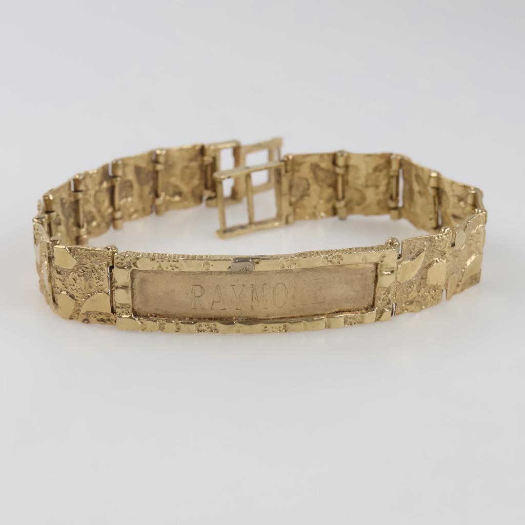10kt Gold ID Bracelet