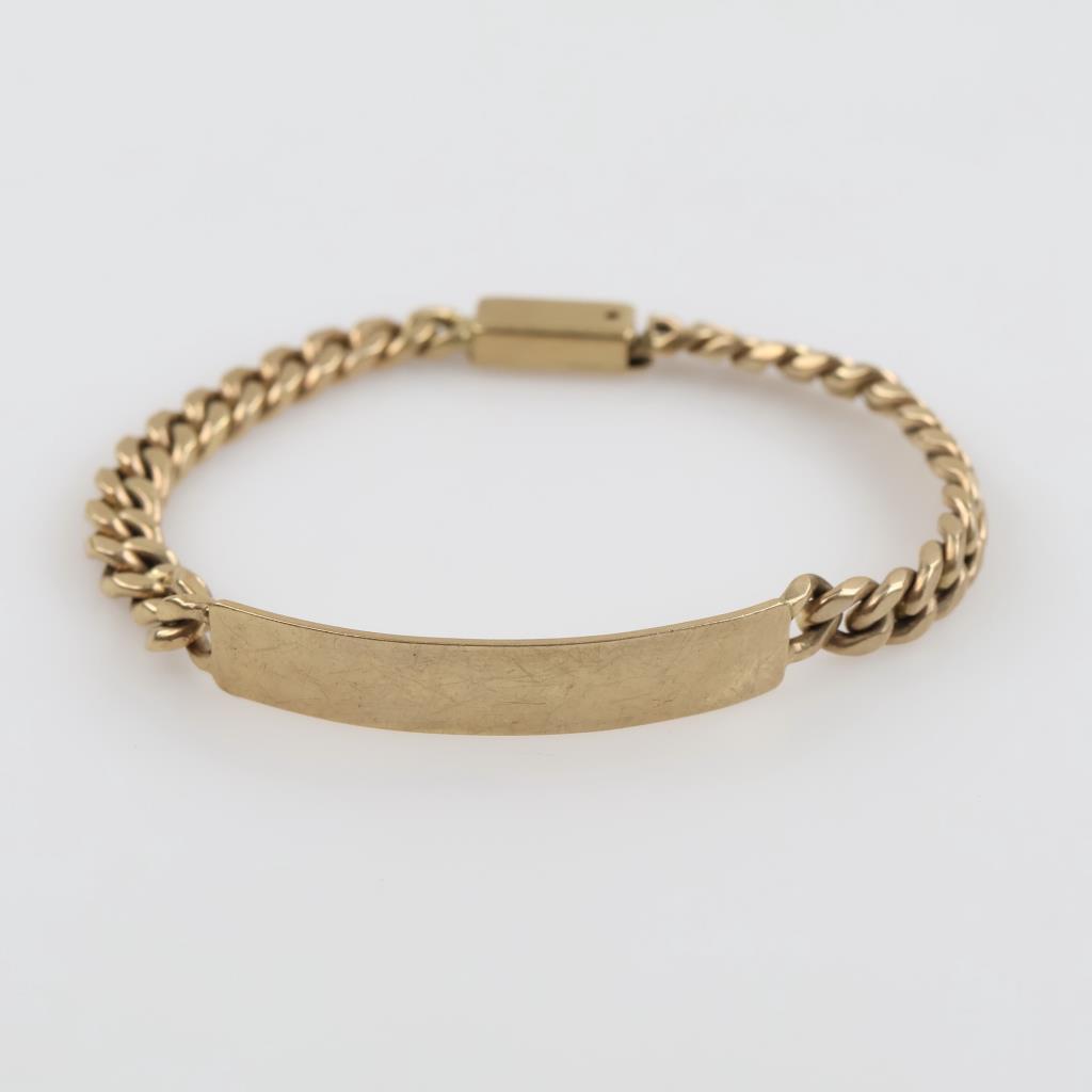 10kt Gold ID Bracelet