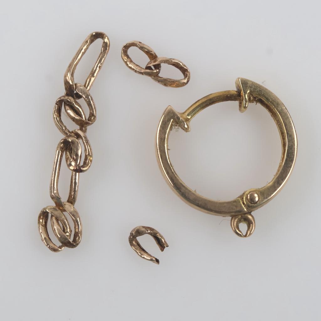 10kt Gold Jewelry, 4 Pieces