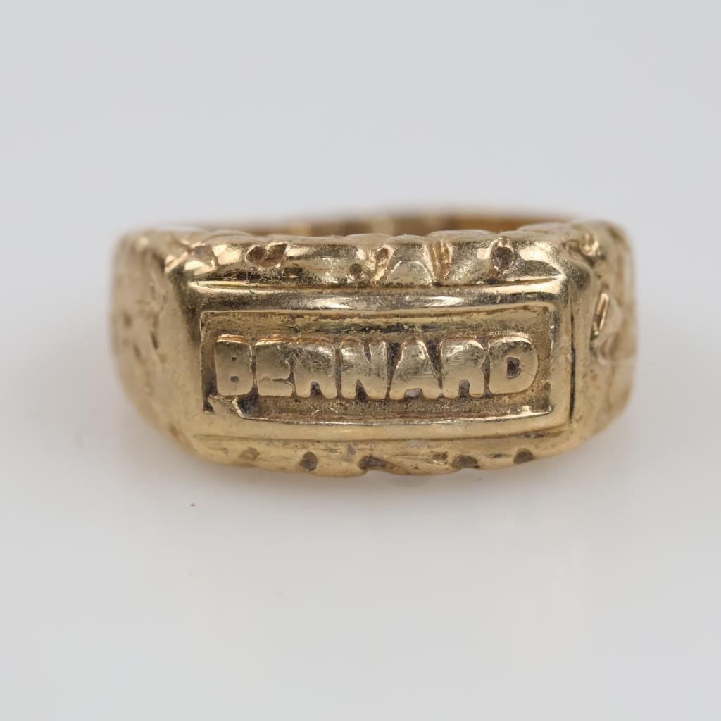 10kt Gold Name Ring
