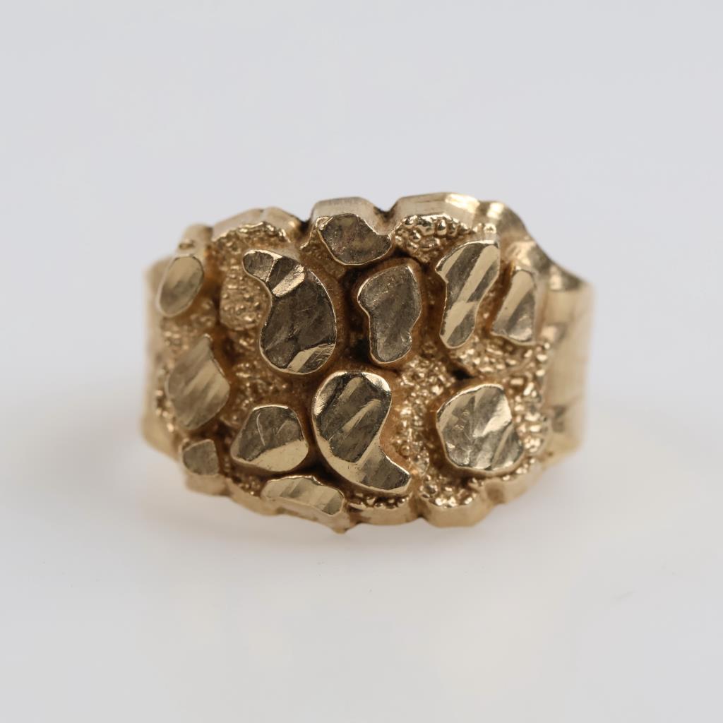 10kt Gold Nugget Ring