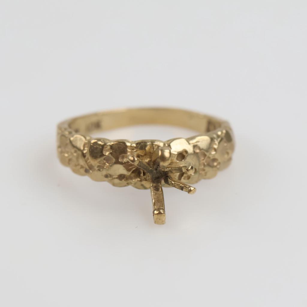 10kt Gold Nugget Style Ring