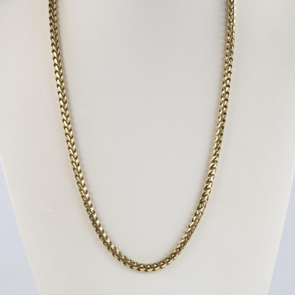 10kt Gold Open Rope Round Chain Necklace - Evaluated By Our Certified Gemologist - AGS/GIA