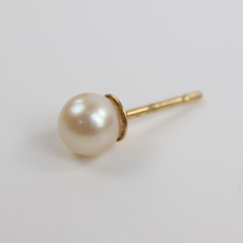 10kt Gold Pearl Earring