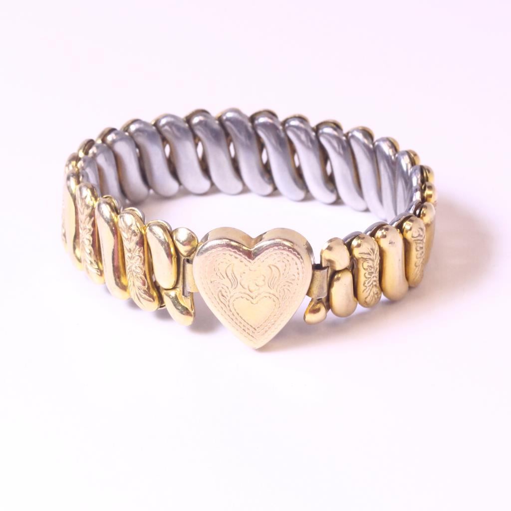 10kt Gold Plated 13 77g Vintage 1940 S Sweetheart Bracelet 10kt Gold Plated 13 77g Vintage 1940 S Sweetheart Bracelet